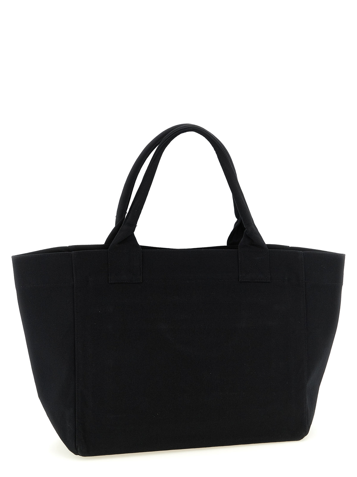 Ganni Cherry Medium Tote aus recycelter Baumwolle in Schwarz – Ansicht 2 | Arca Lucia