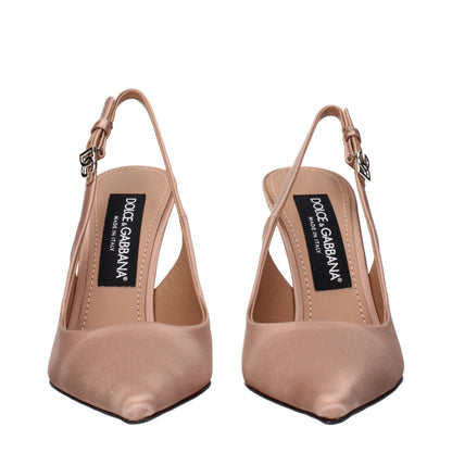 Dolce & Gabbana Beige Satin High Heel Pumps – Ansicht 3 | Arca Lucia