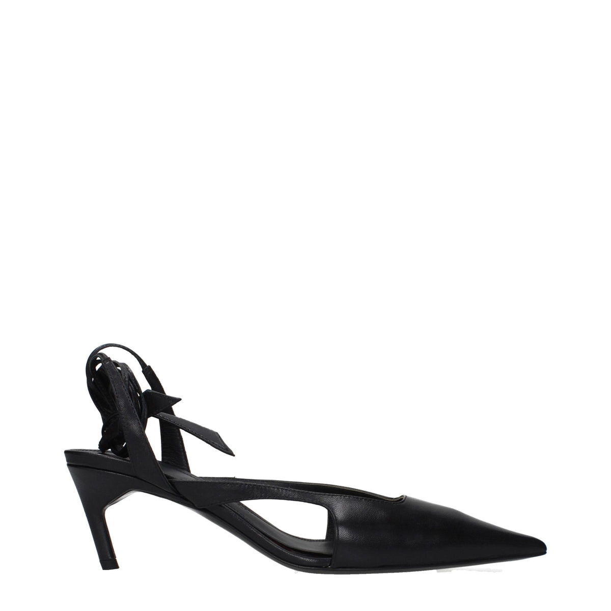 The Attico Schwarze Leder Pumps mit hohem Absatz – Ansicht 1 | Arca Lucia