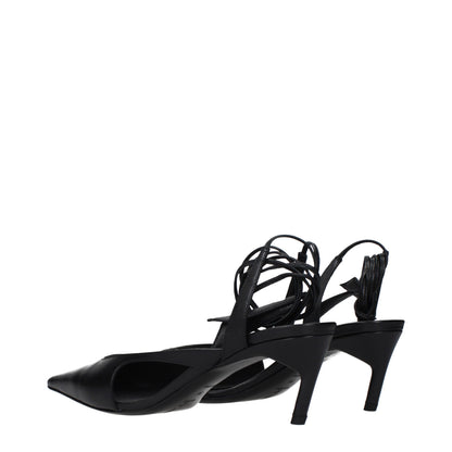 The Attico Schwarze Leder Pumps mit hohem Absatz – Ansicht 4 | Arca Lucia