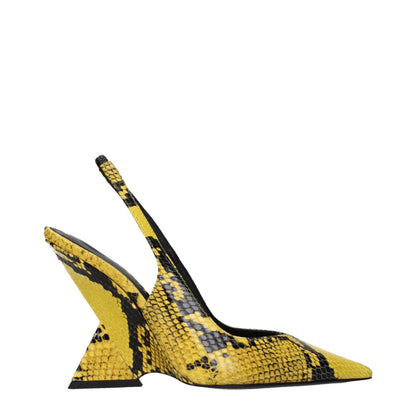 The Attico Plateau-Pumps aus gelbem Leder – Ansicht 1 | Arca Lucia
