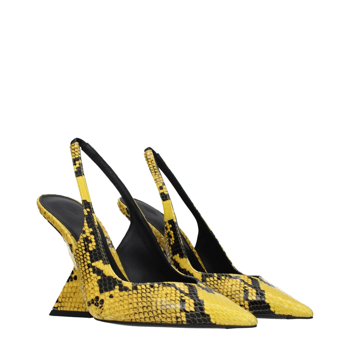 The Attico Plateau-Pumps aus gelbem Leder – Ansicht 2 | Arca Lucia