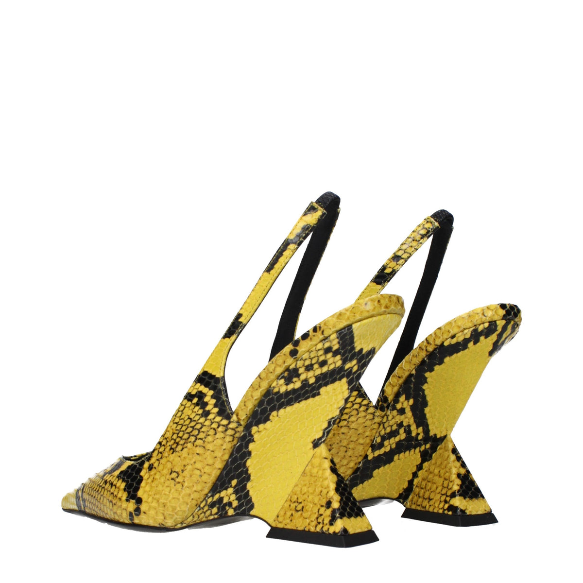 The Attico Plateau-Pumps aus gelbem Leder – Ansicht 4 | Arca Lucia