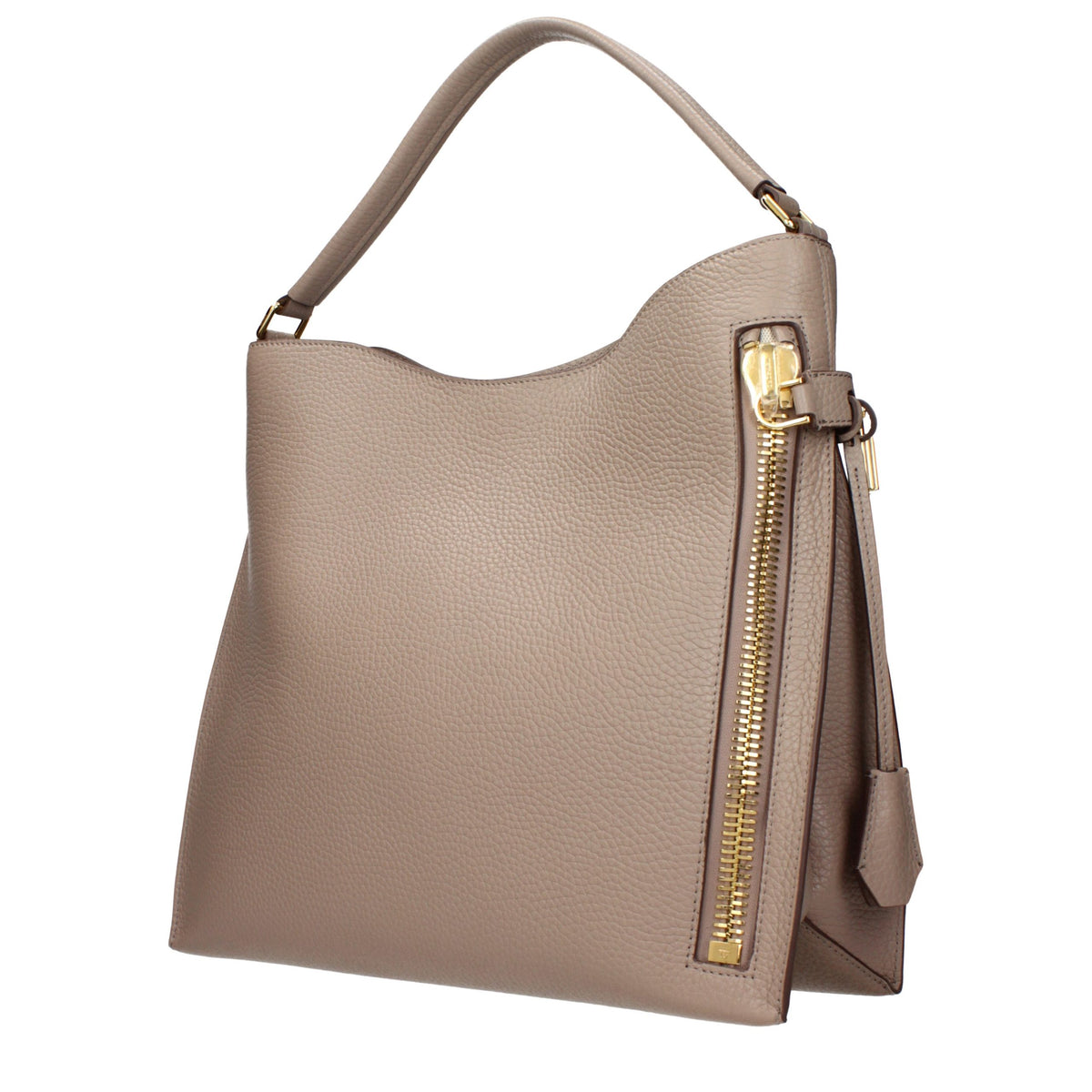 Tom Ford Beige Leder Handtasche – Ansicht 2 | Arca Lucia