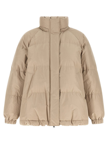 Brunello Cucinelli Beige Baumwolljacke in voller Länge – Ansicht 2 | Arca Lucia