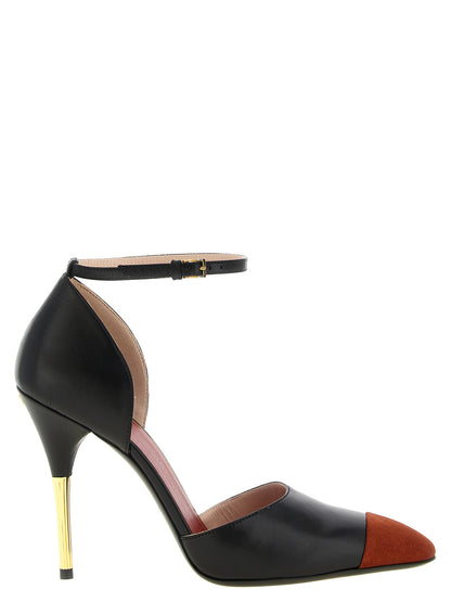 Valentino Garavani Schwarze Pumps aus Ziegenleder mit hohem Absatz – Ansicht 1 | Arca Lucia