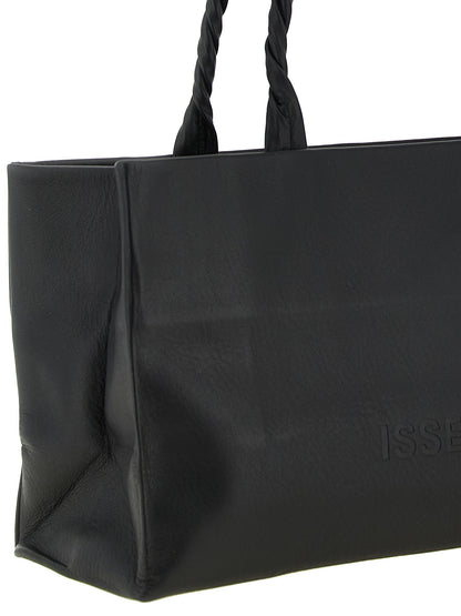 Issey Miyake Schwarze Schultertasche aus Polyester – Ansicht 3 | Arca Lucia