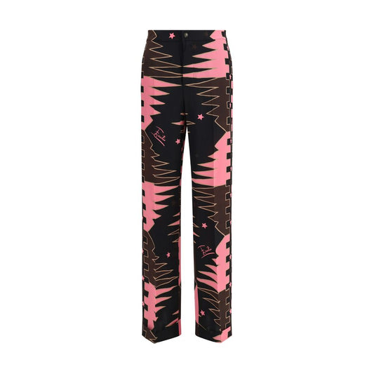 Emilio Pucci Multicolor Silk Casual Pants – Ansicht 1 | Arca Lucia