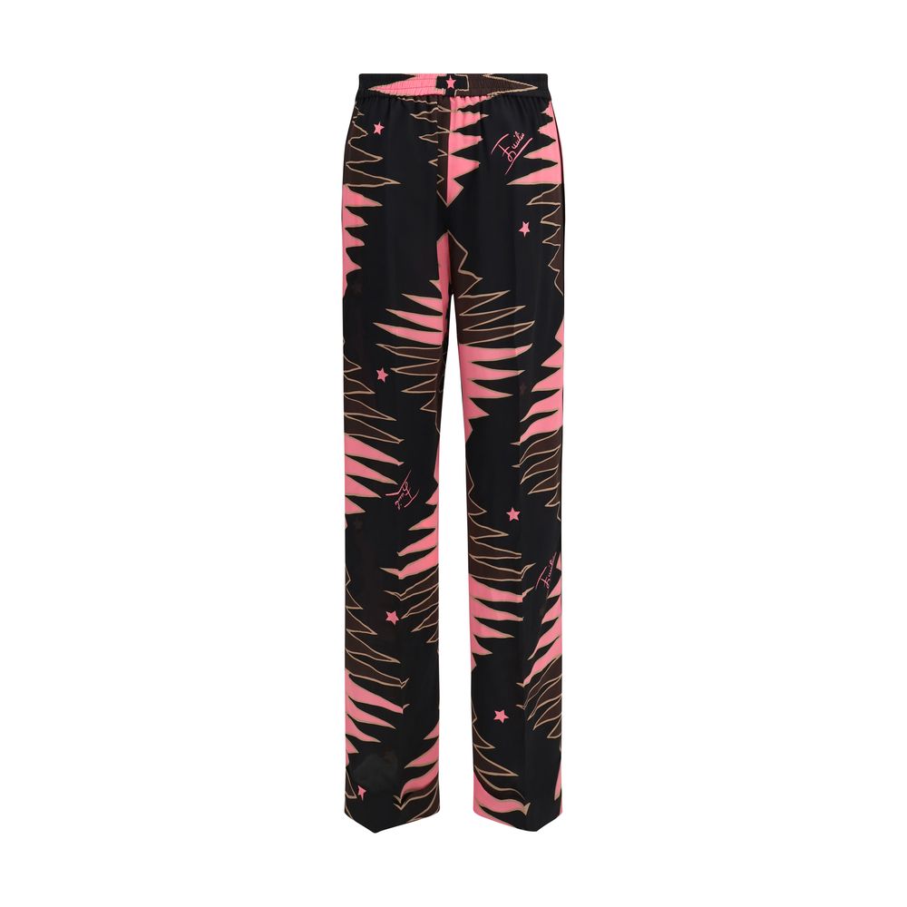 Emilio Pucci Multicolor Silk Casual Pants – Ansicht 2 | Arca Lucia