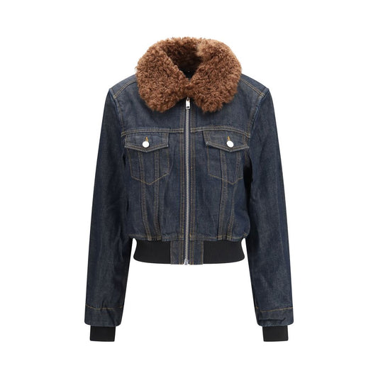 Ganni Blaue Jeansjacke aus Baumwolle – Ansicht 1 | Arca Lucia