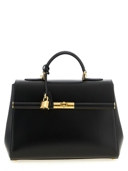 Dolce & Gabbana Schwarze Lammleder-Schultertasche – Ansicht 1 | Arca Lucia