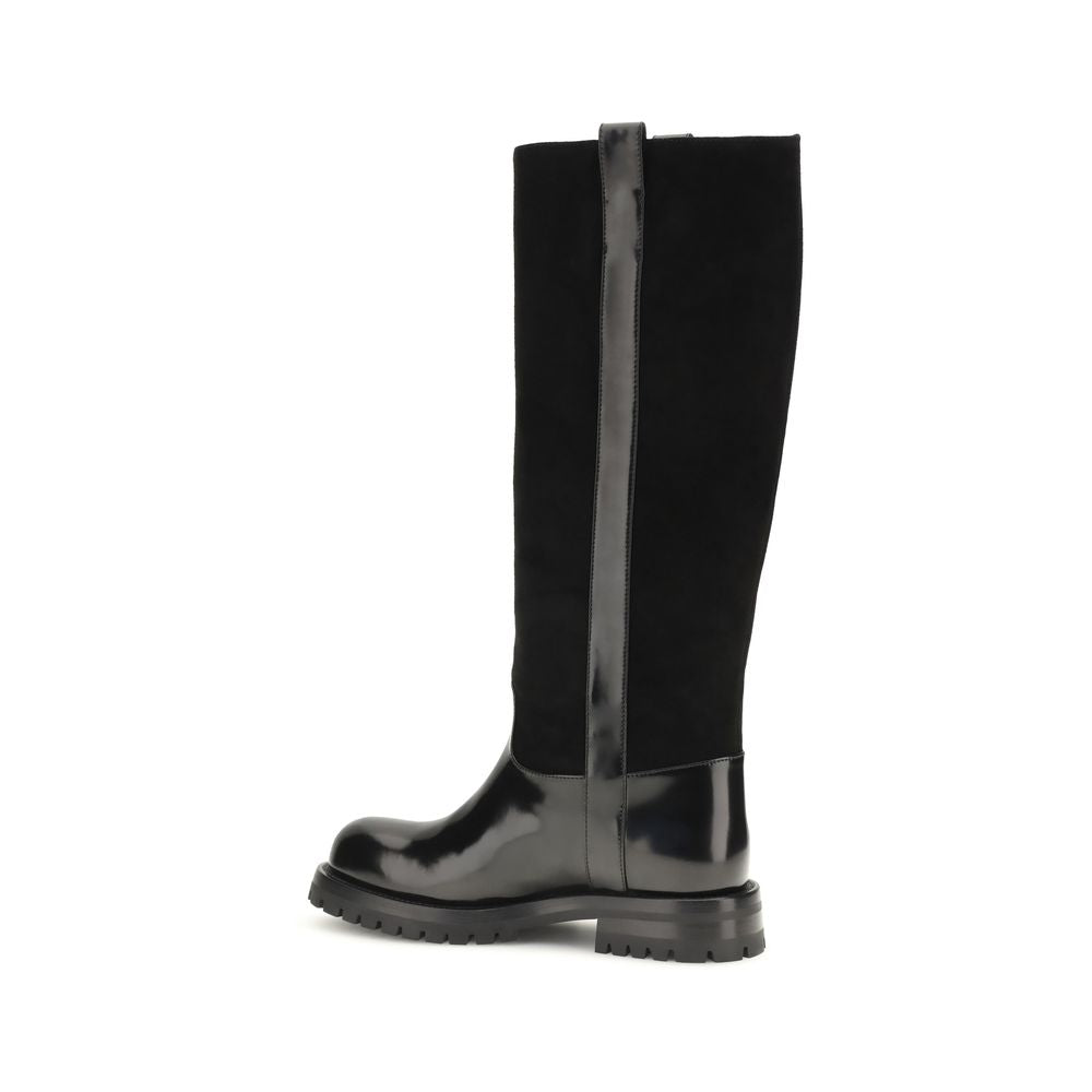 Dolce & Gabbana Schwarze Bos Taurus Kalbsleder Chelsea Boots – Ansicht 3 | Arca Lucia
