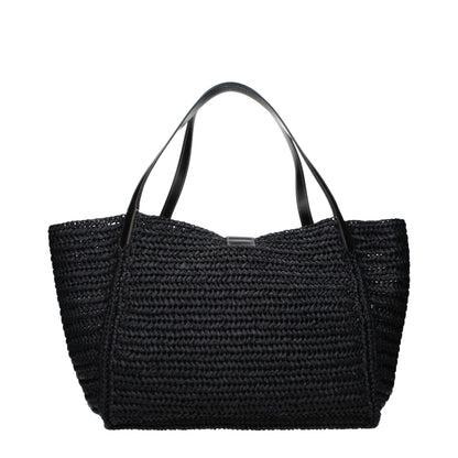 Tom Ford Schwarze Raffia-Umhängetasche – Ansicht 3 | Arca Lucia
