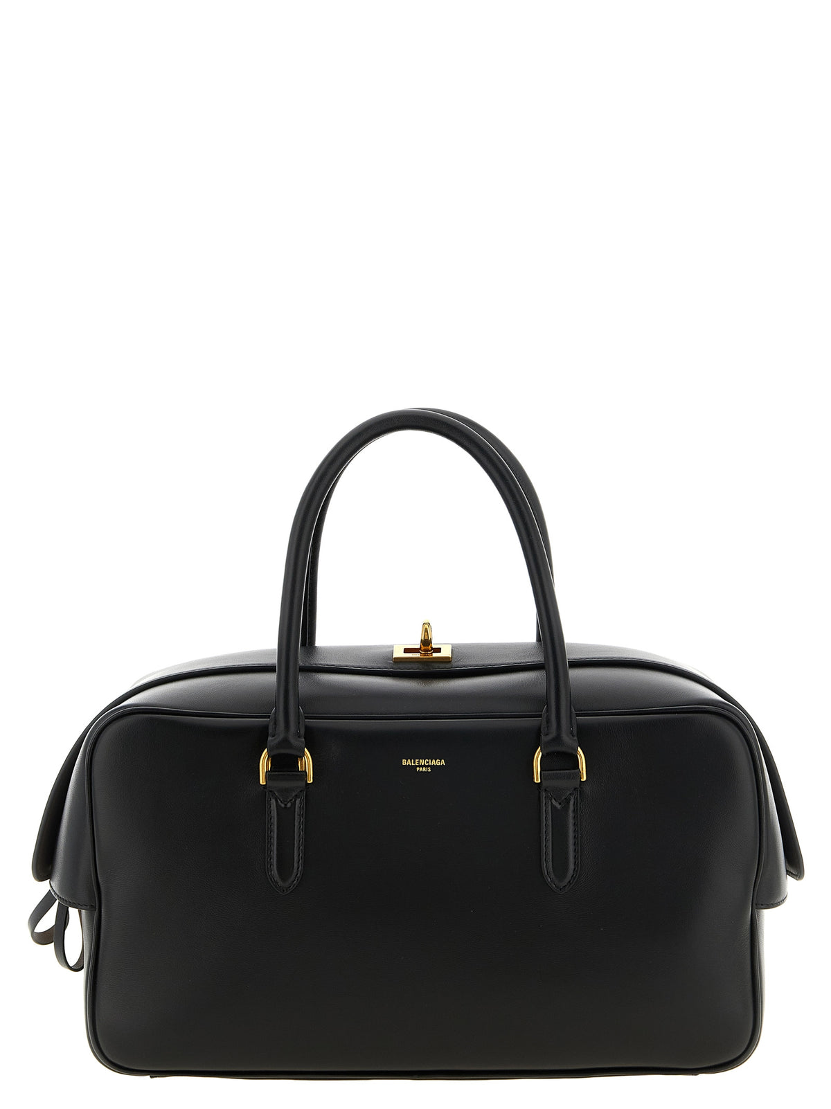 Balenciaga Schwarze Lammleder-Schultertasche – Ansicht 1 | Arca Lucia