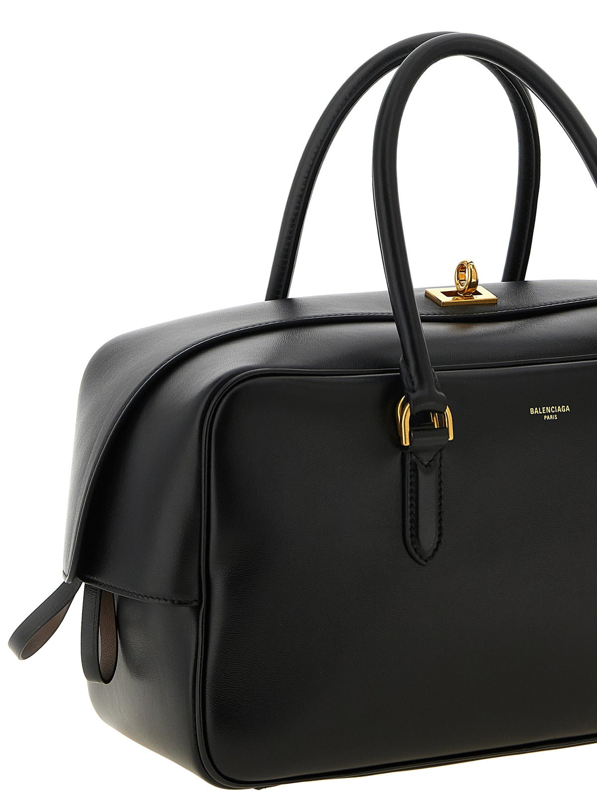 Balenciaga Schwarze Lammleder-Schultertasche – Ansicht 3 | Arca Lucia