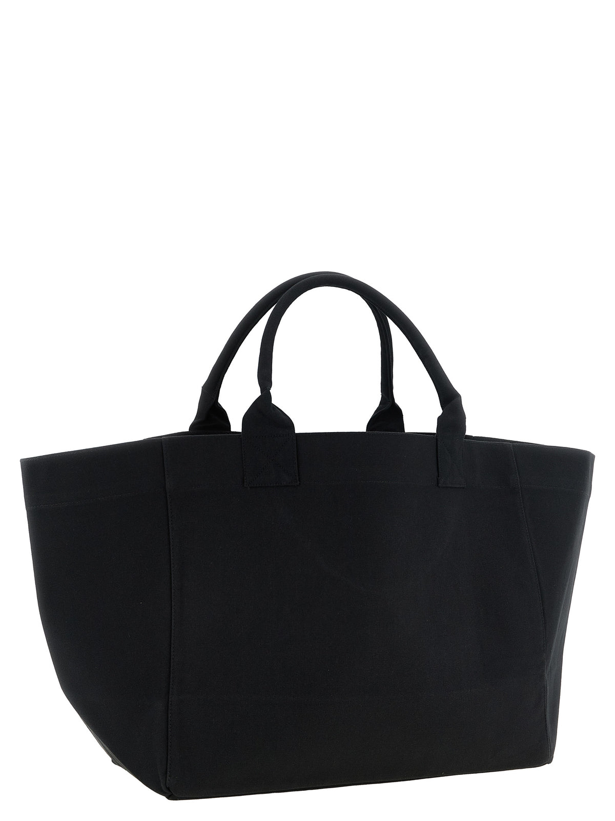 Ganni Schwarze Tote Bag aus recycelter Baumwolle – Ansicht 2 | Arca Lucia