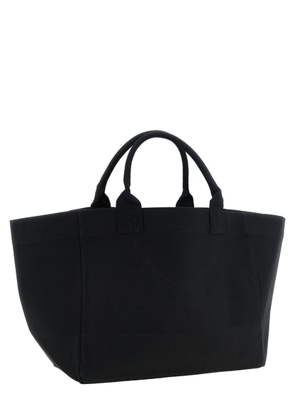 Ganni Schwarze Tote Bag aus recycelter Baumwolle – Ansicht 2 | Arca Lucia