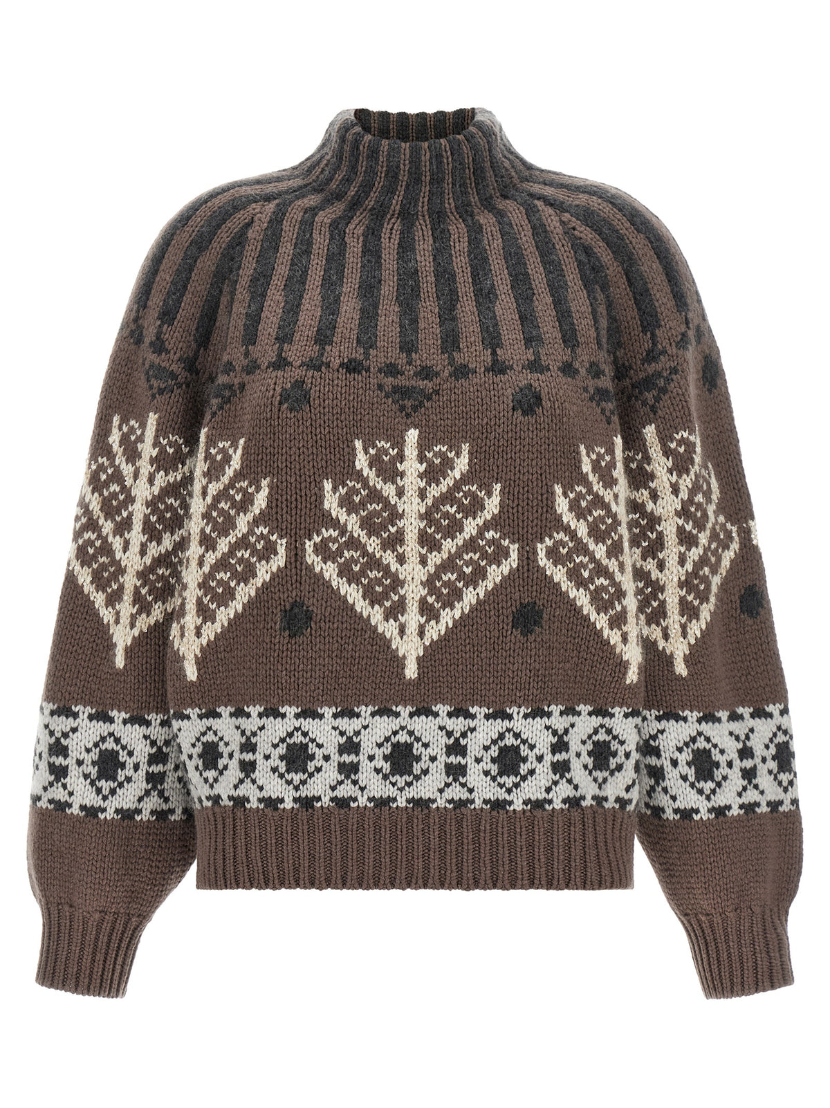 Brunello Cucinelli Brauner Kaschmir-Strickjacke – Ansicht 1 | Arca Lucia