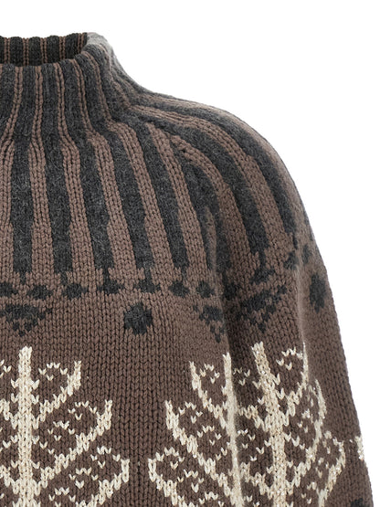 Brunello Cucinelli Brauner Kaschmir-Strickjacke – Ansicht 3 | Arca Lucia