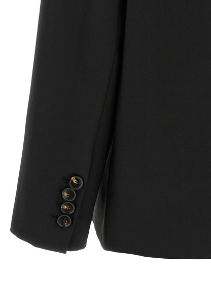 Ganni Schwarzer Blazer aus Polyester – Ansicht 4 | Arca Lucia