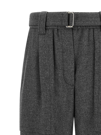 Brunello Cucinelli Graue Cargo-Hose aus reiner Schurwolle – Ansicht 3 | Arca Lucia