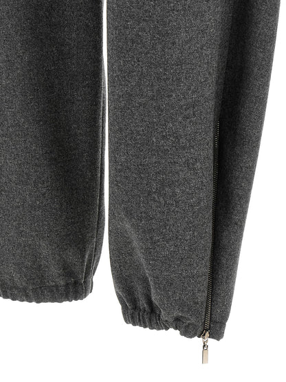 Brunello Cucinelli Graue Cargo-Hose aus reiner Schurwolle – Ansicht 5 | Arca Lucia