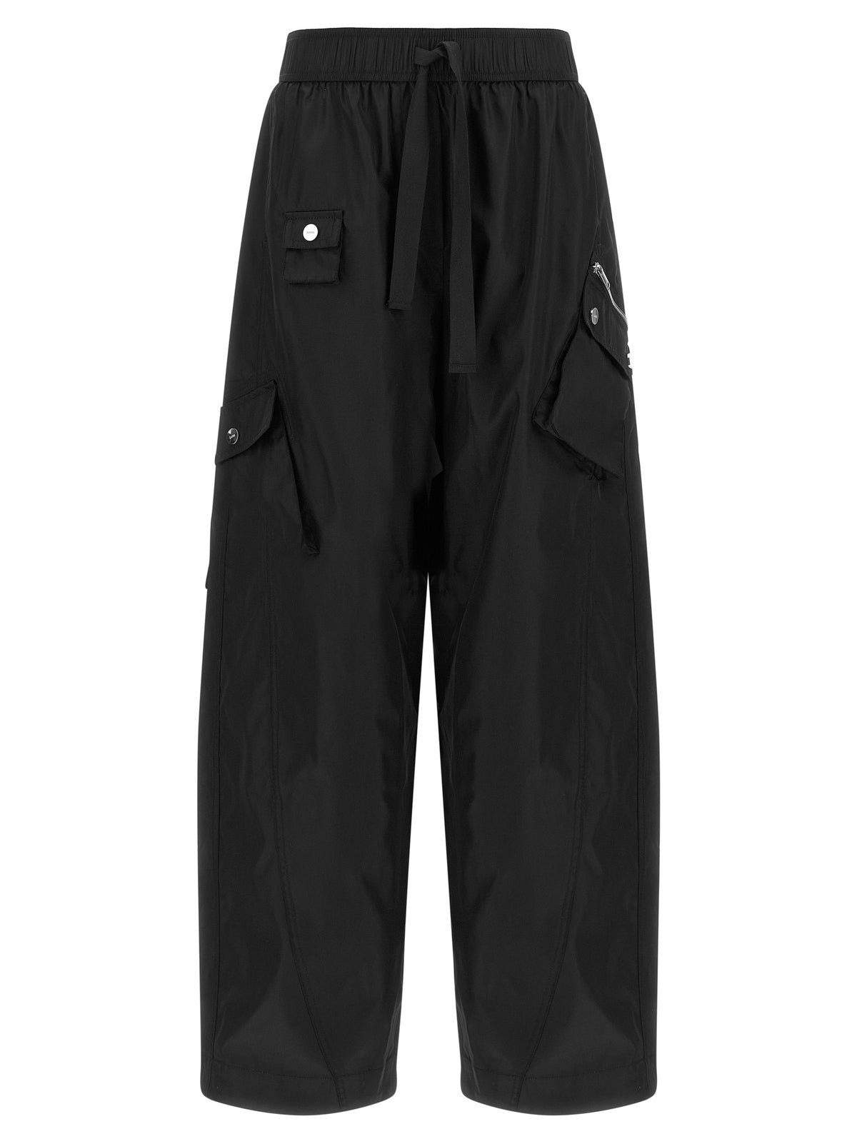 Ganni Schwarze Cargohose aus recyceltem Polyamid – Ansicht 1 | Arca Lucia