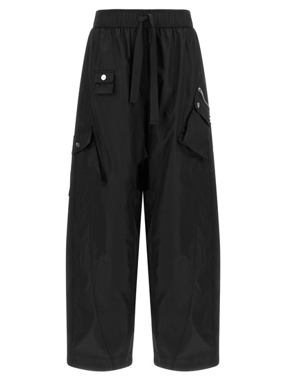 Ganni Schwarze Cargohose aus recyceltem Polyamid – Ansicht 1 | Arca Lucia