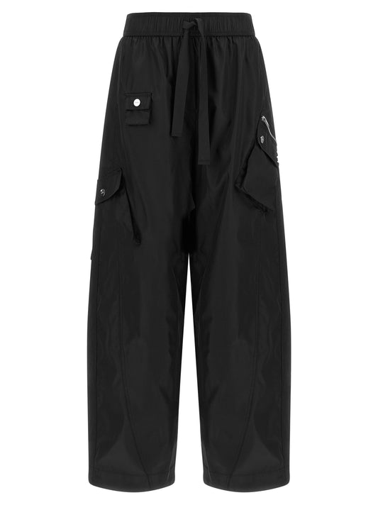 Ganni Schwarze Cargohose aus recyceltem Polyamid – Ansicht 1 | Arca Lucia
