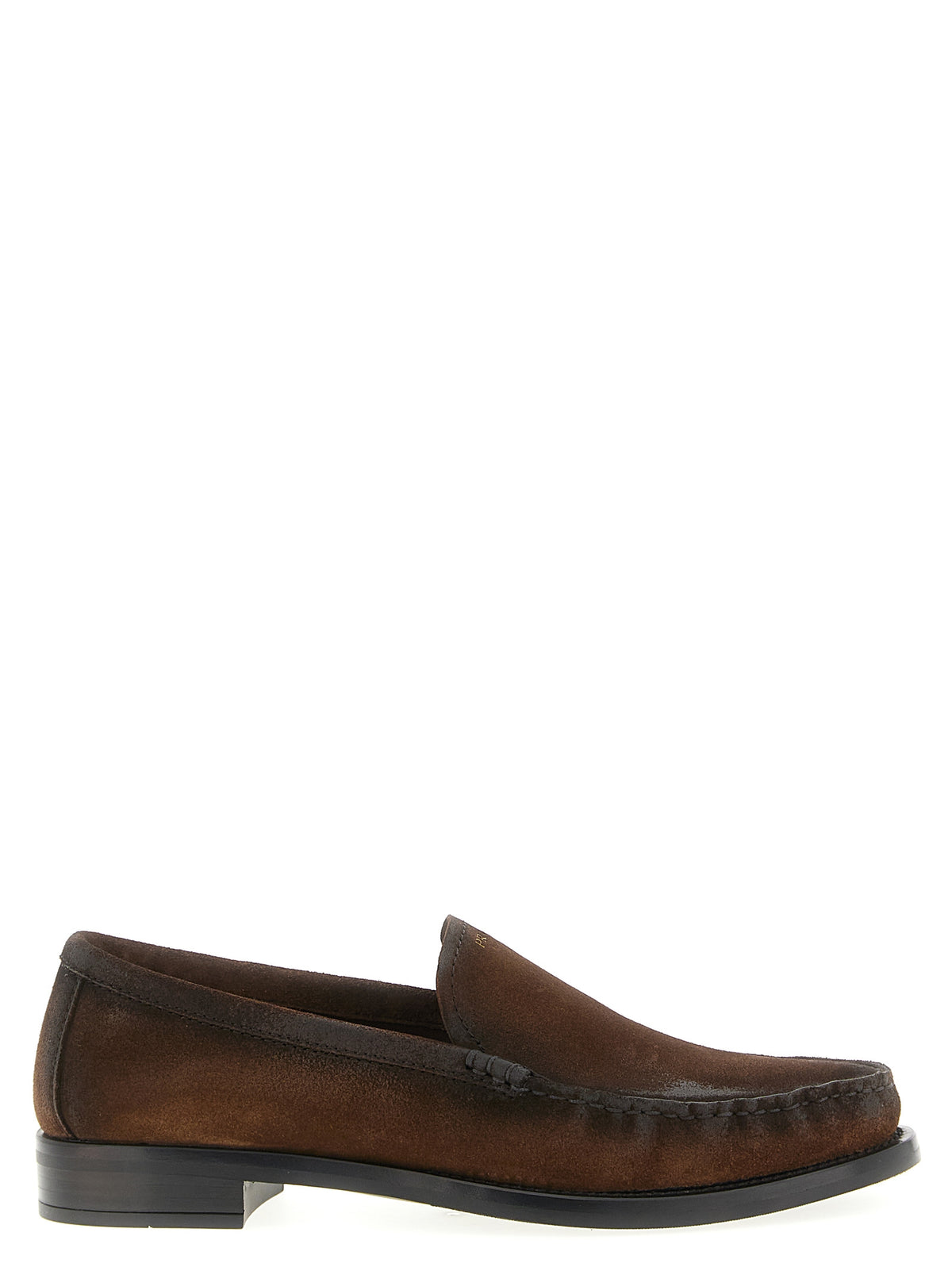 Prada Braune Kalbsleder-Slipper – Ansicht 1 | Arca Lucia