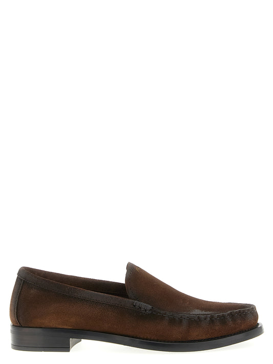 Prada Braune Kalbsleder-Slipper – Ansicht 1 | Arca Lucia
