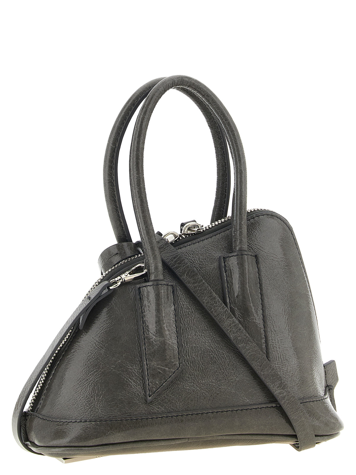 The Attico Graue Kalbsleder-Handtasche – Ansicht 2 | Arca Lucia