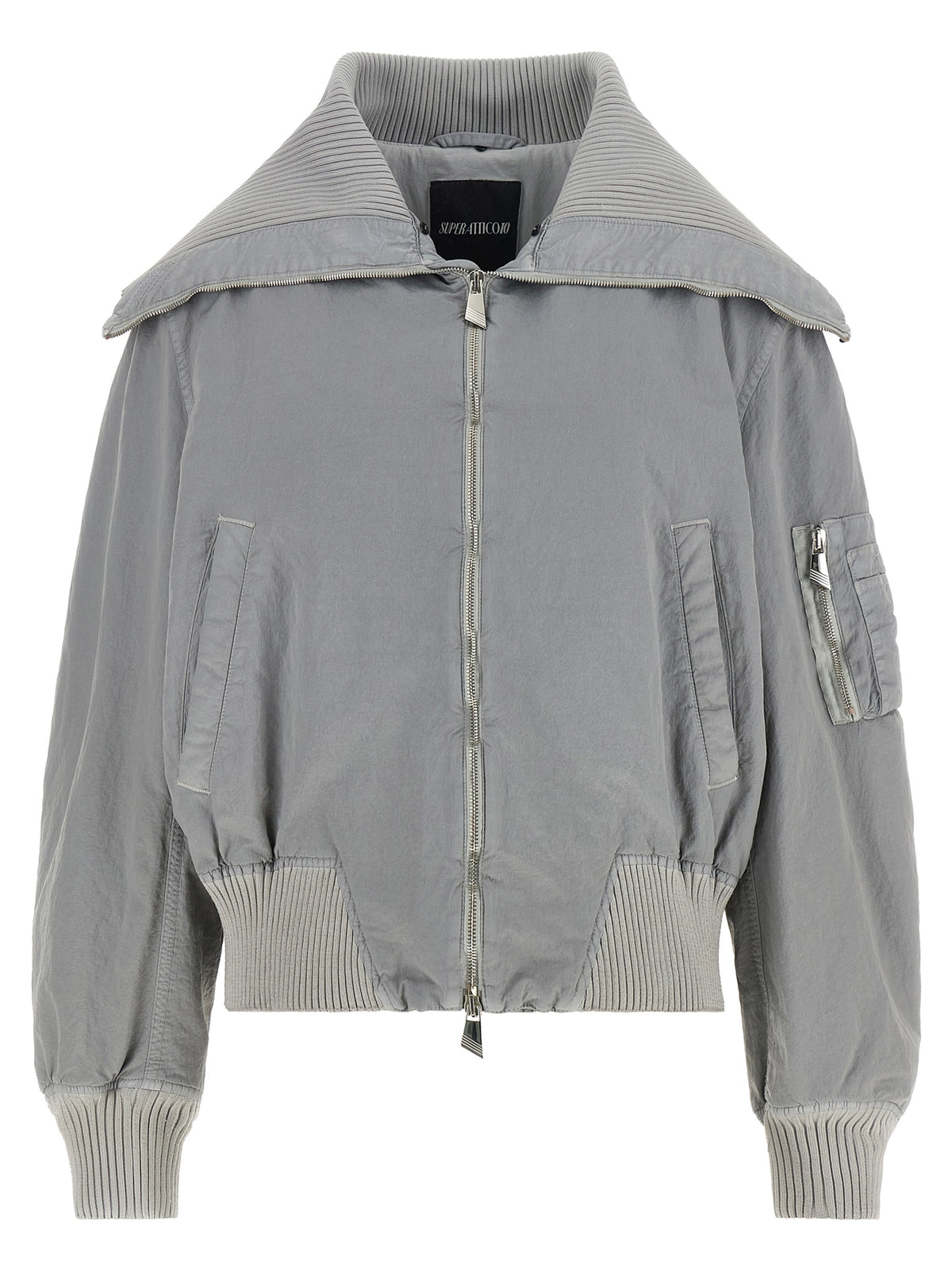 The Attico Grauer Bomber aus Polyamid – Ansicht 2 | Arca Lucia