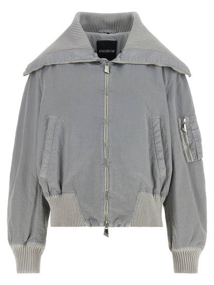 The Attico Grauer Bomber aus Polyamid – Ansicht 2 | Arca Lucia