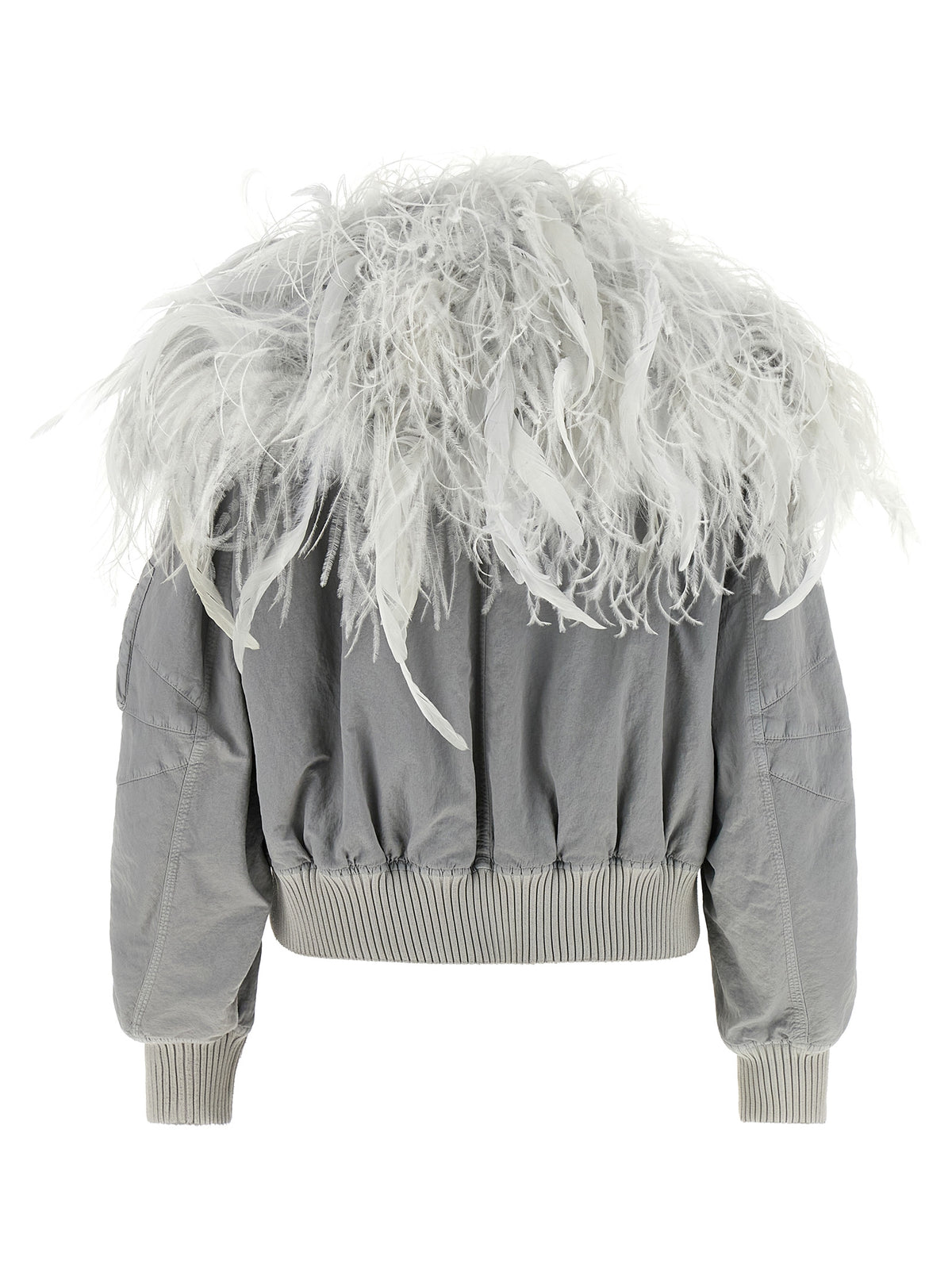 The Attico Grauer Bomber aus Polyamid – Ansicht 3 | Arca Lucia