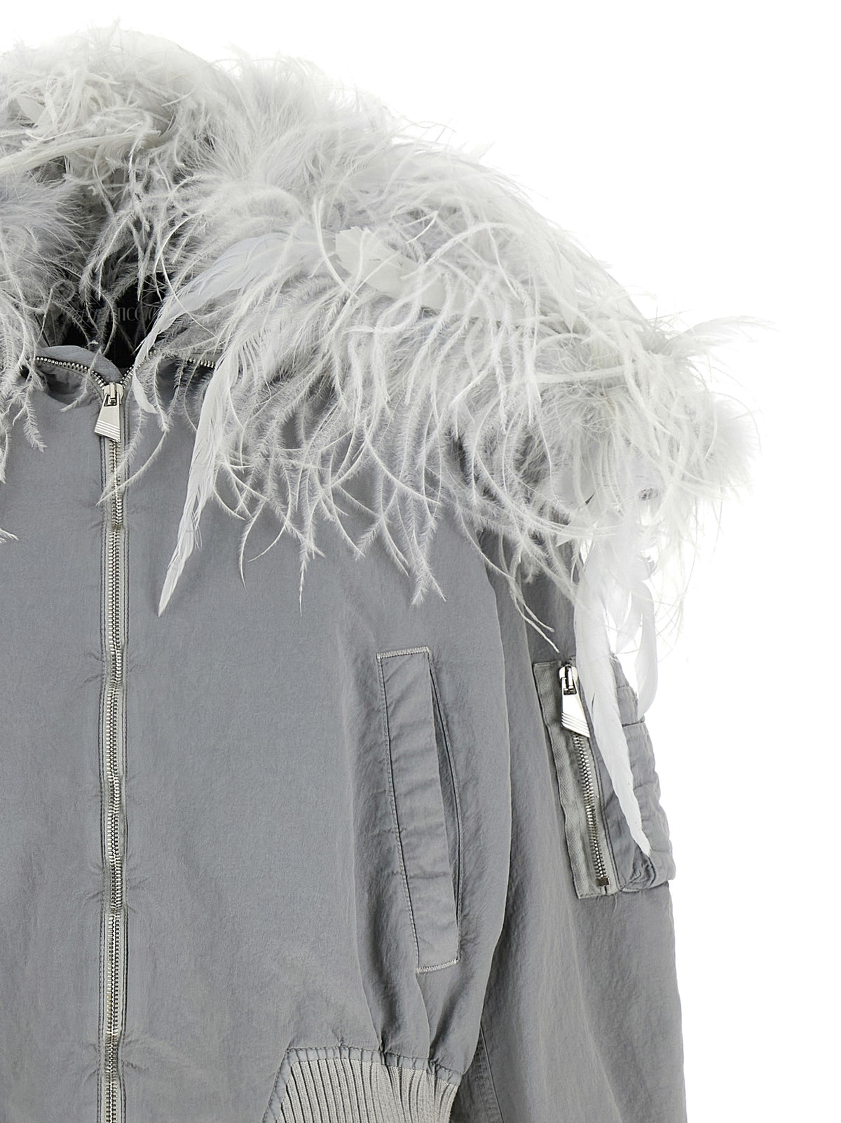 The Attico Grauer Bomber aus Polyamid – Ansicht 4 | Arca Lucia
