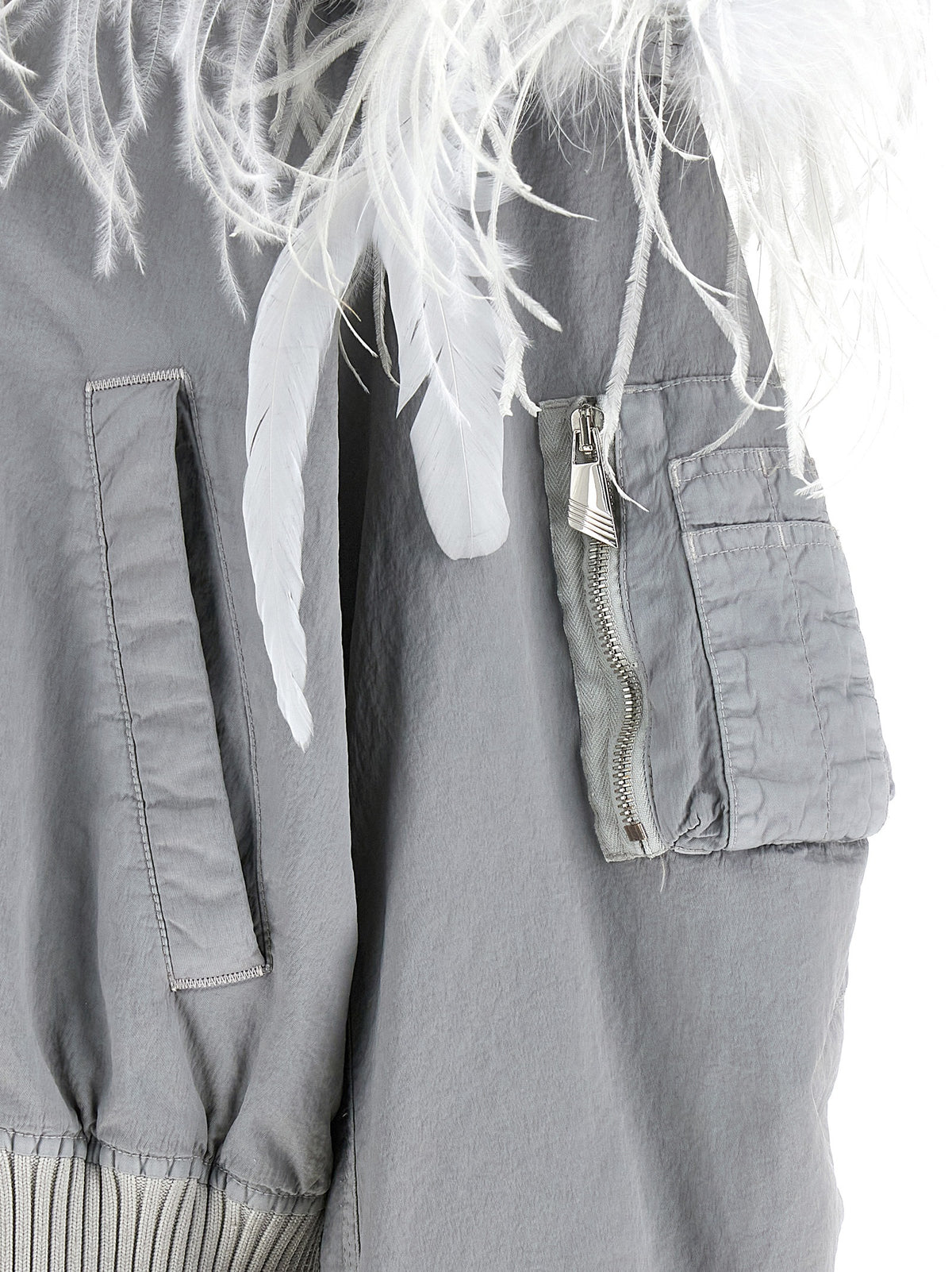 The Attico Grauer Bomber aus Polyamid – Ansicht 5 | Arca Lucia