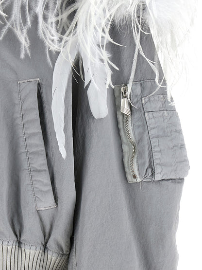 The Attico Grauer Bomber aus Polyamid – Ansicht 5 | Arca Lucia