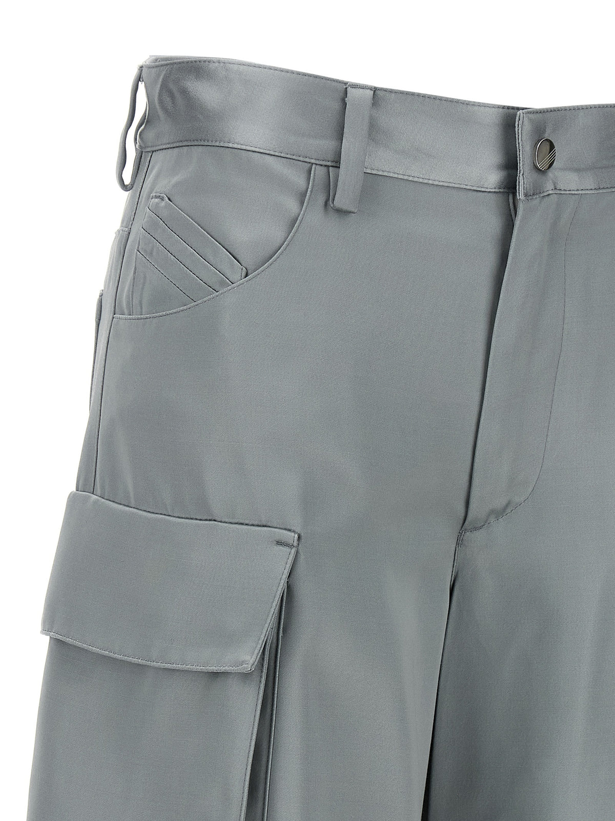 The Attico Graue Viskose Cargo-Hose – Ansicht 3 | Arca Lucia