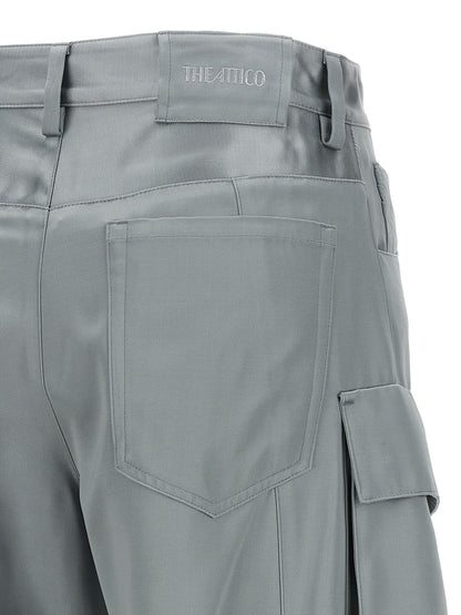 The Attico Graue Viskose Cargo-Hose – Ansicht 4 | Arca Lucia