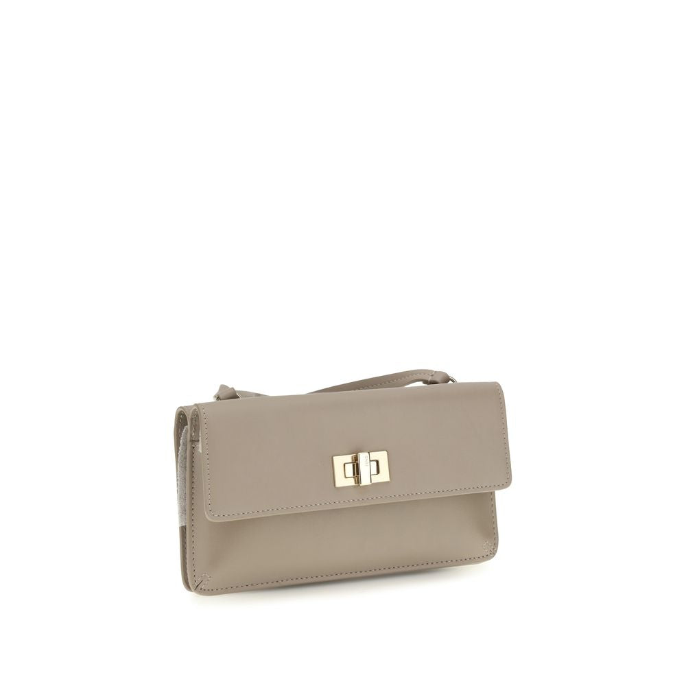 Fendi Peekaboo Chain Wallet aus beigem Kalbsleder – Produktansicht 2 | Arca Lucia