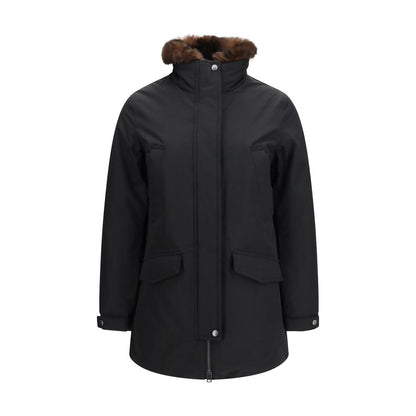 Woolrich Schwarzer Parka aus Baumwolle – Produktansicht 1 | Arca Lucia