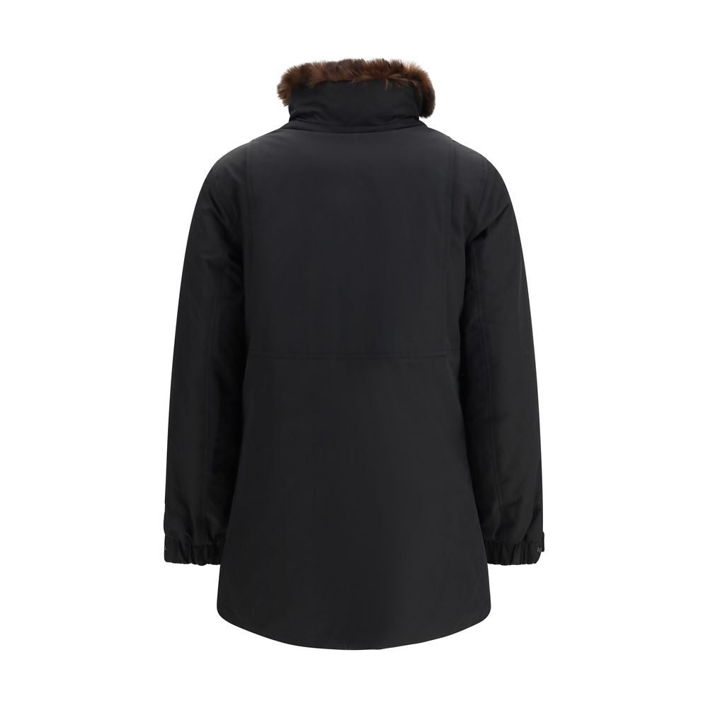 Woolrich Schwarzer Parka aus Baumwolle – Produktansicht 2 | Arca Lucia