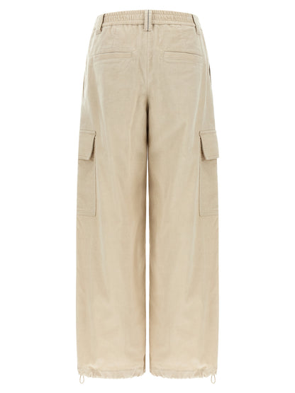 Brunello Cucinelli Beige Baumwoll-Cargo-Hose – Produktansicht 2 | Arca Lucia