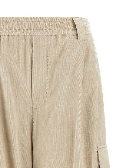 Brunello Cucinelli Beige Baumwoll-Cargo-Hose – Produktansicht 3 | Arca Lucia