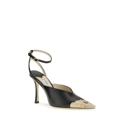 Jimmy Choo Faiz Black Calfskin 100mm Pumps