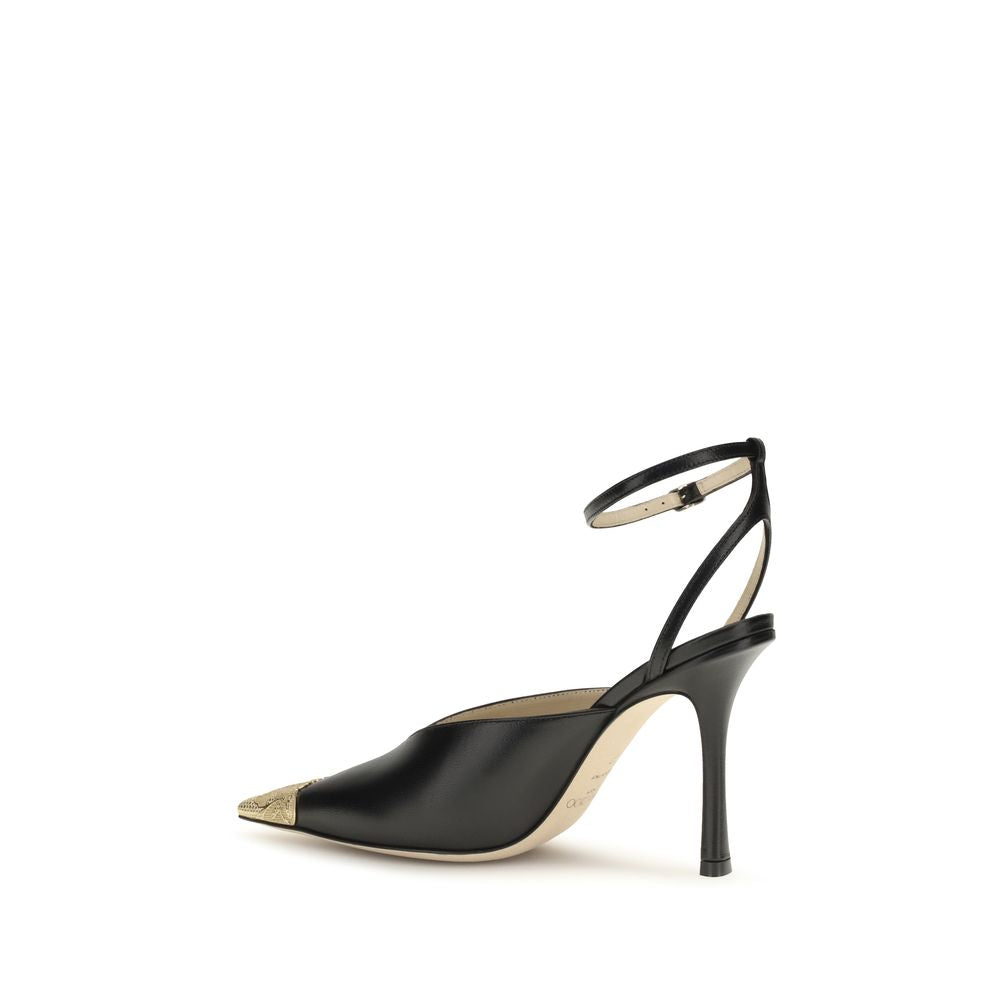 Jimmy Choo Faiz Black Calfskin 100mm Pumps