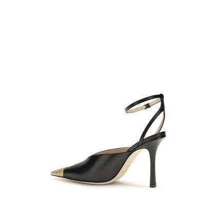 Jimmy Choo Faiz Black Calfskin 100mm Pumps