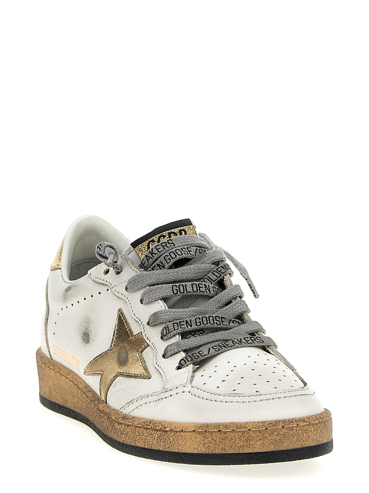 Golden Goose Sneakers aus Gold-Kalbsleder – Produktansicht 3 | Arca Lucia