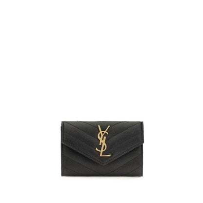 Saint Laurent Schwarzes Lamm Ovis Aries Portemonnaie – Produktansicht 1 | Arca Lucia